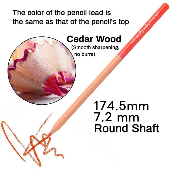Oil-based Colored Pencils Set for Adult Professional Coloring 3.7mm Thick Core U - Picture 5 of 7